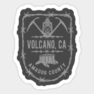 Volcano California Hometown Shirt Sticker